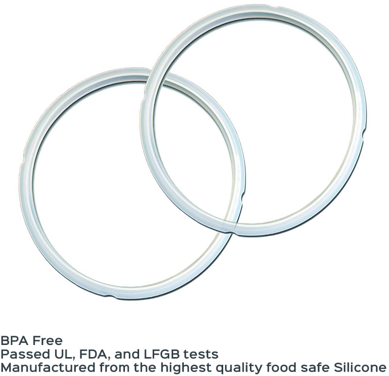 Instant Pot 5 & 6 QT Clear Sealing Ring, 2-Pack