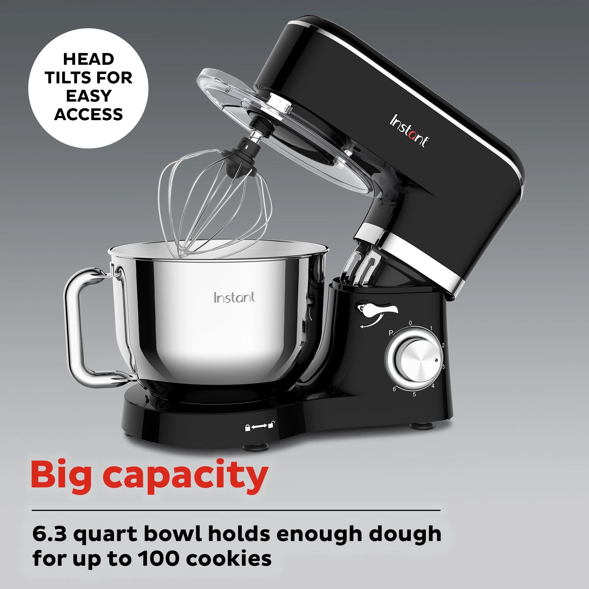 Instant Pot 6.3QT Stand Mixer, Black - Image 7