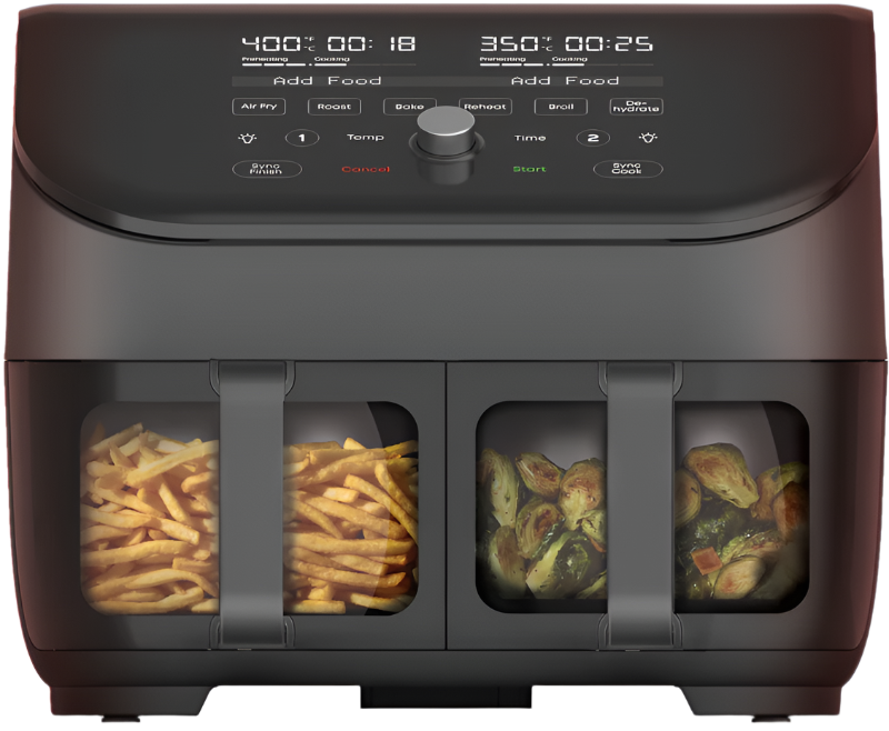 Instant Pot Vortex? Plus Dual Black 8QT Air Fryer with ClearCook
