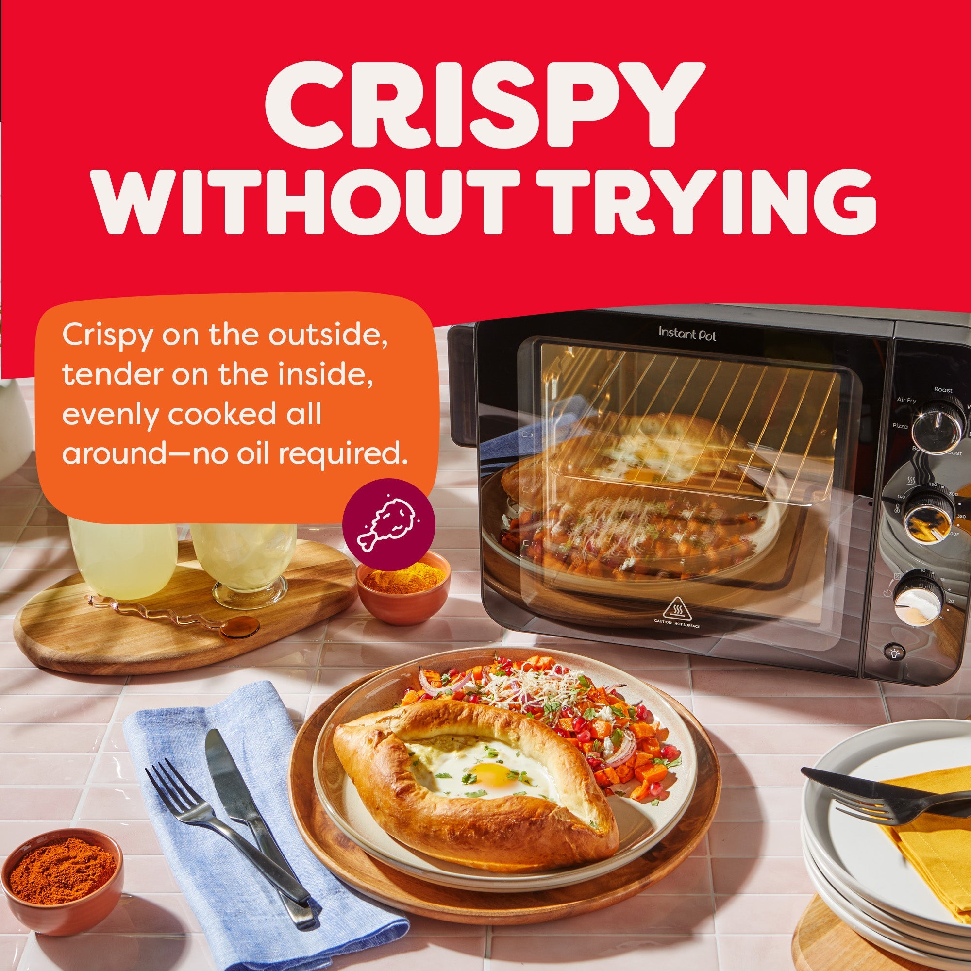 Instant Pot 4-Slice InstantHeat? Mini Air Fryer Toaster Oven - Image 3