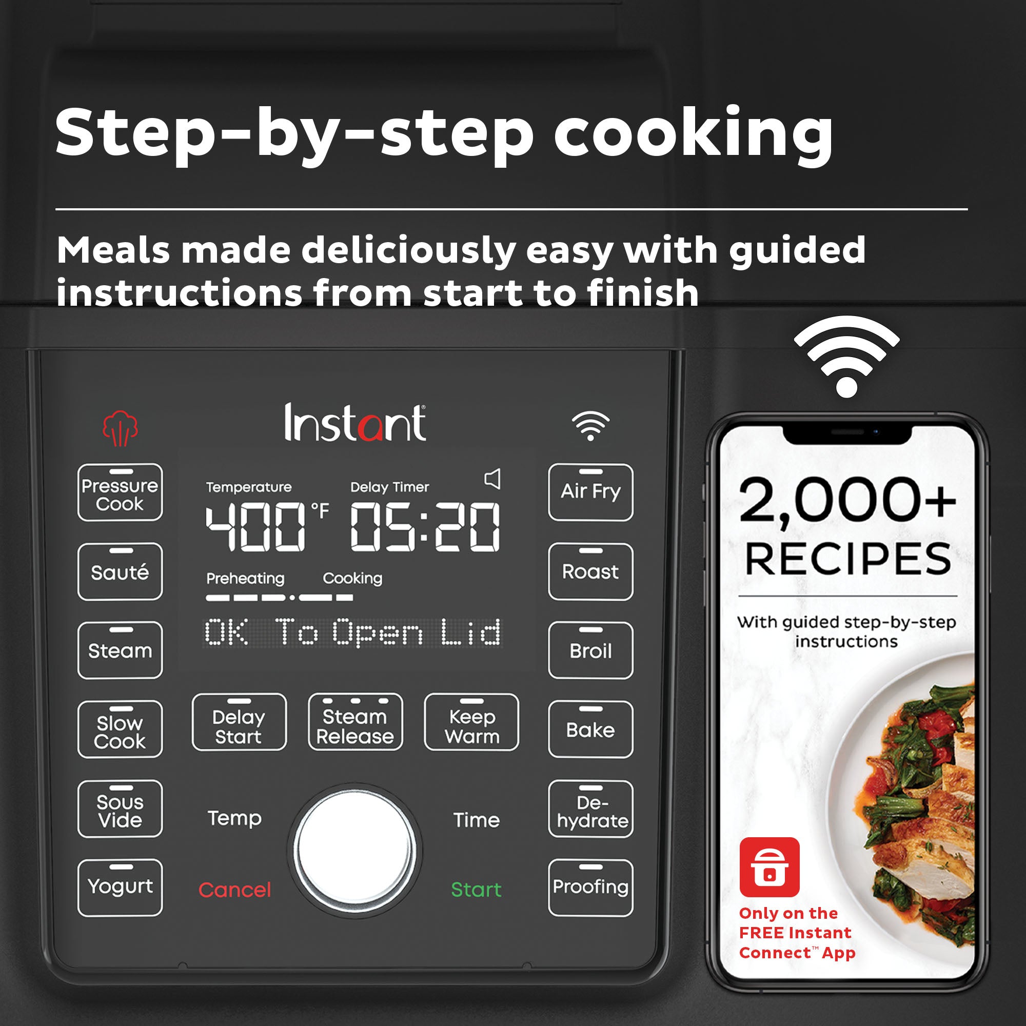 Instant Pot Duo? Crisp? 6.5QT with Ultimate Lid Smart Multi-Cooker and Air Fryer - Image 5