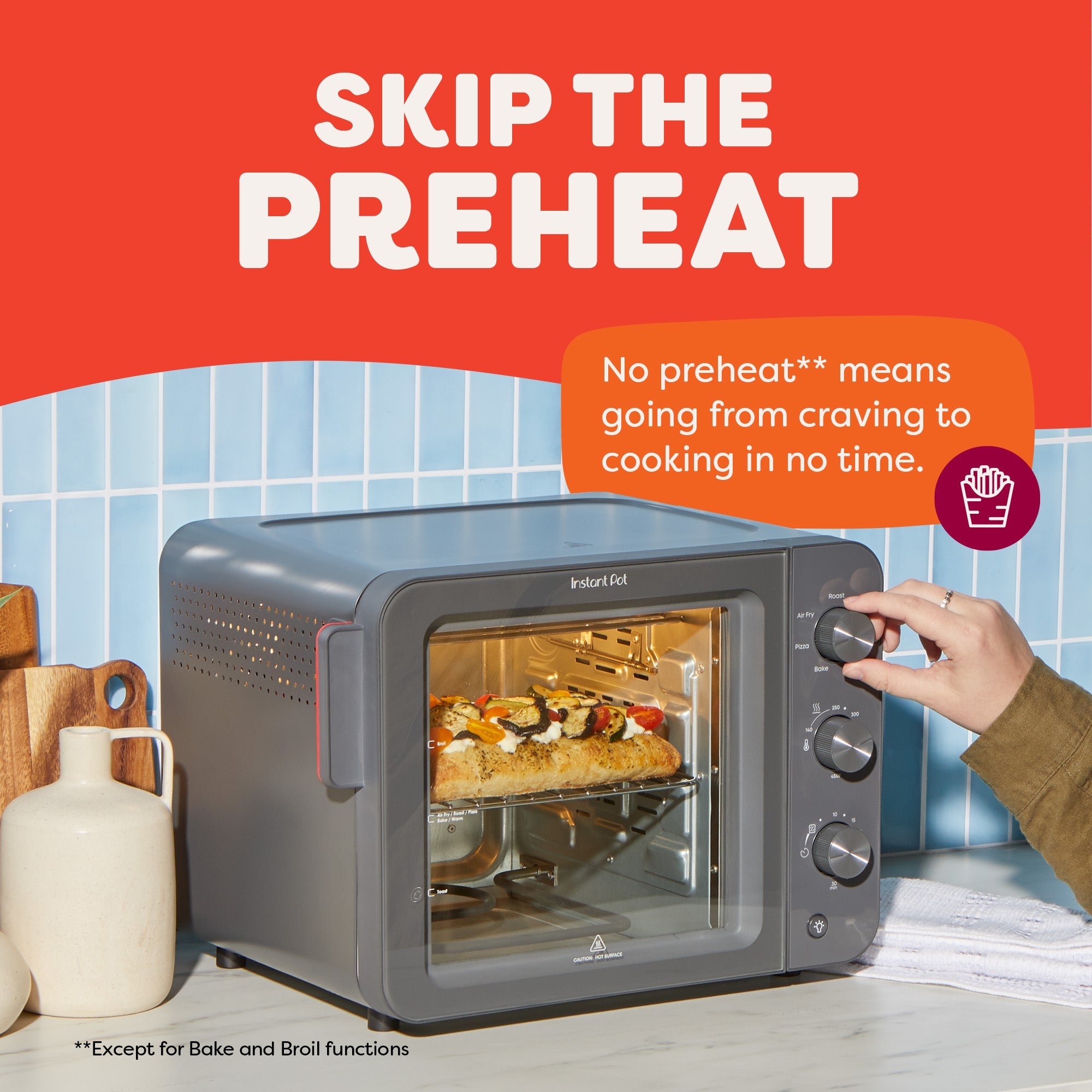 Instant Pot 4-Slice InstantHeat? Mini Air Fryer Toaster Oven, Truffle - Image 3
