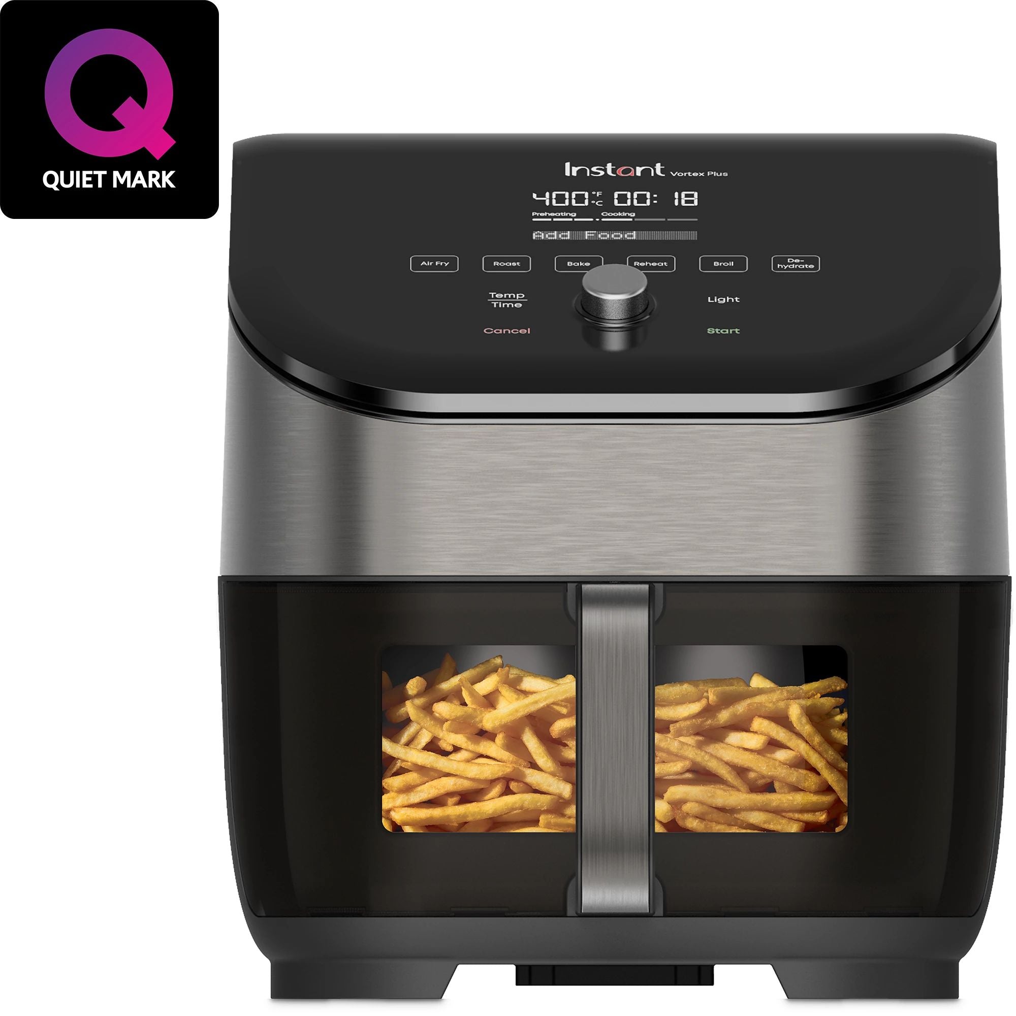 Instant Pot Vortex? Plus 6QT Stainless Steel Air Fryer with ClearCook and OdorErase