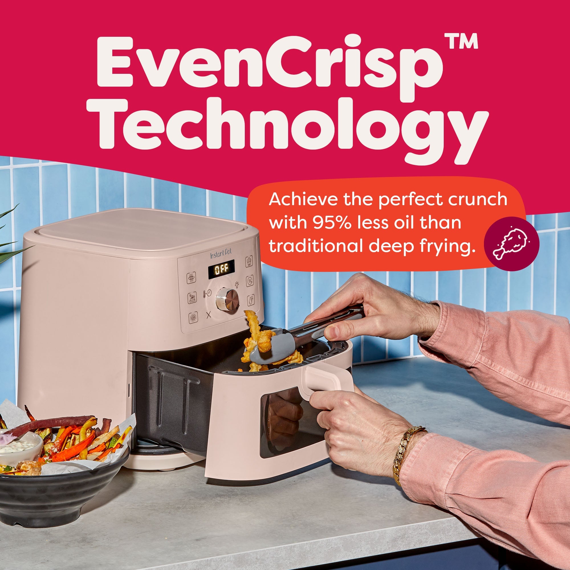 Instant Pot 4QT VORTEX? Mini Air Fryer, Rosewater - Image 3