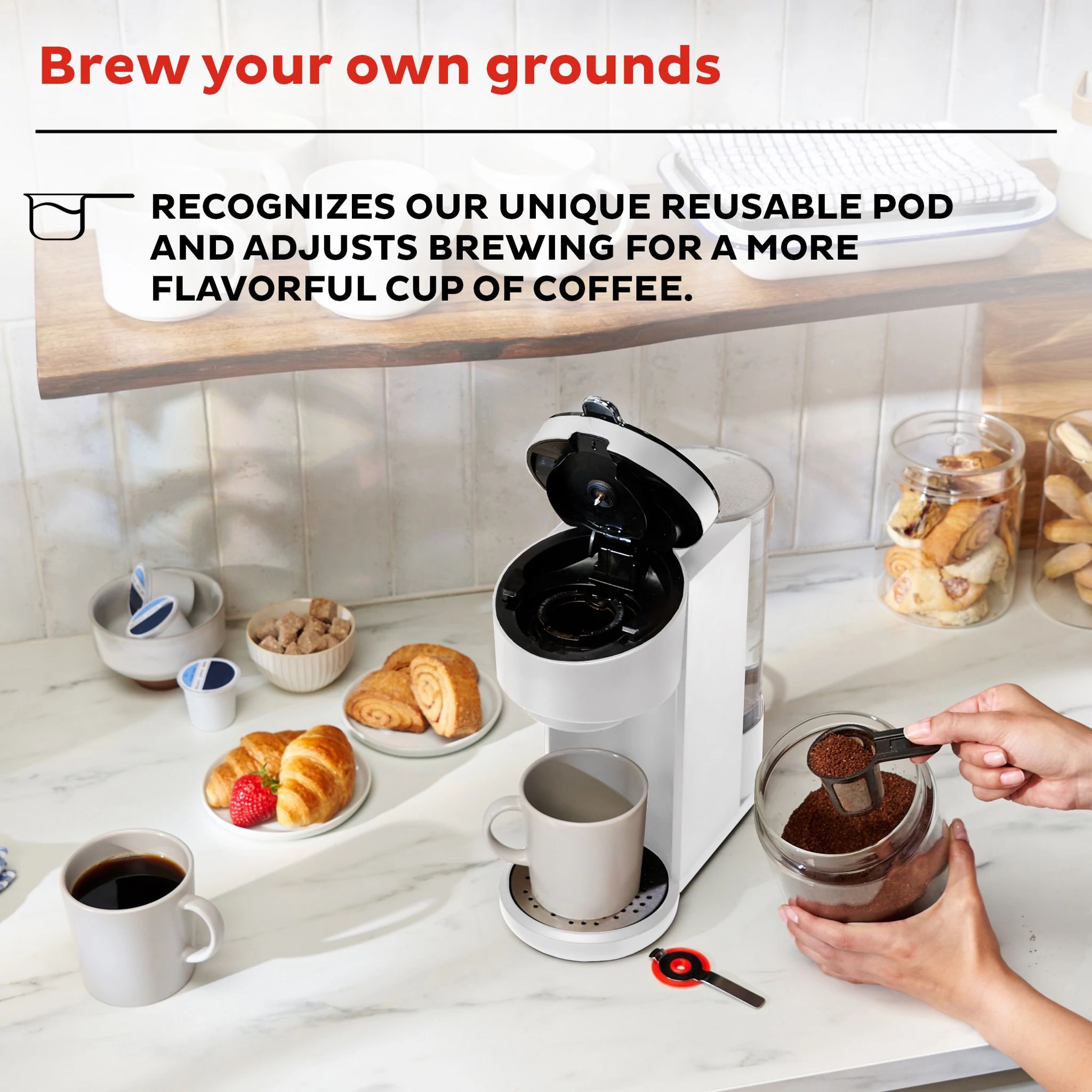 Instant Pot Solo? Single Serve Coffee Maker, White - Image 5