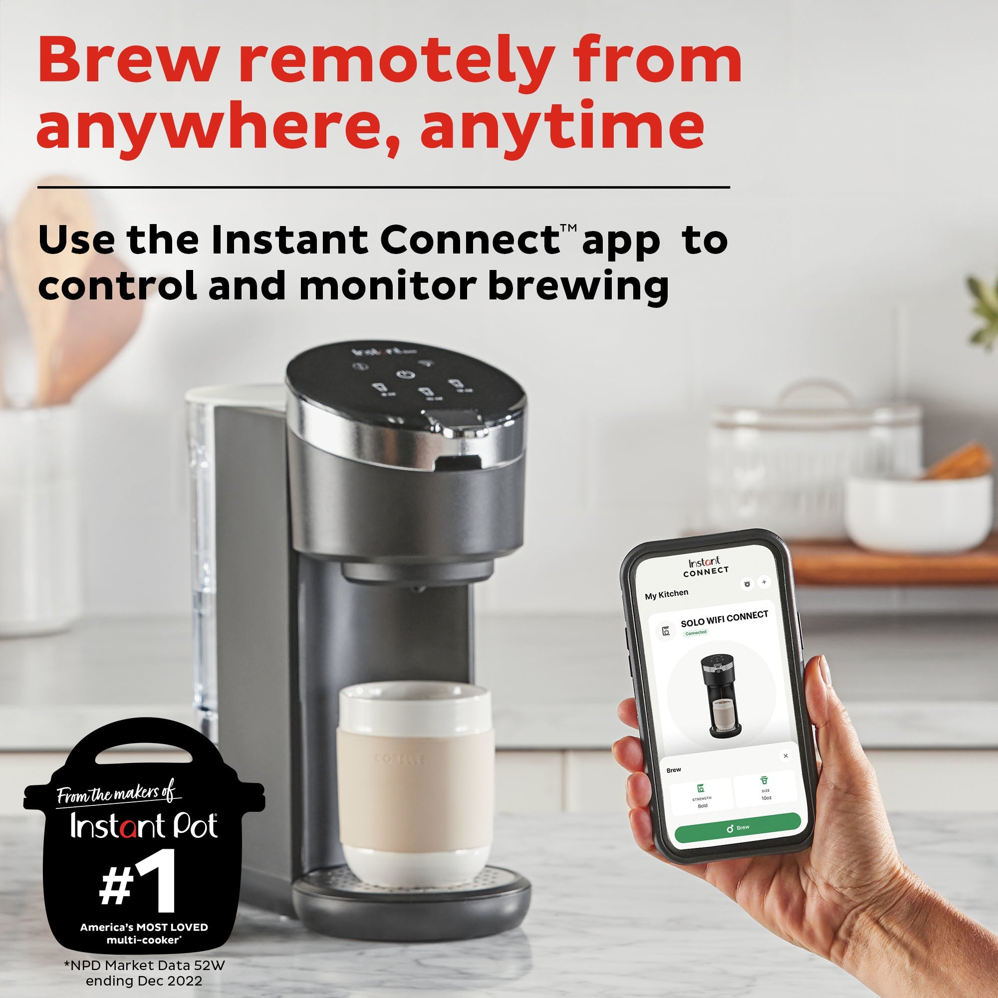 Instant Pot Solo WiFi Connect Single-Serve Coffee Maker - Image 3