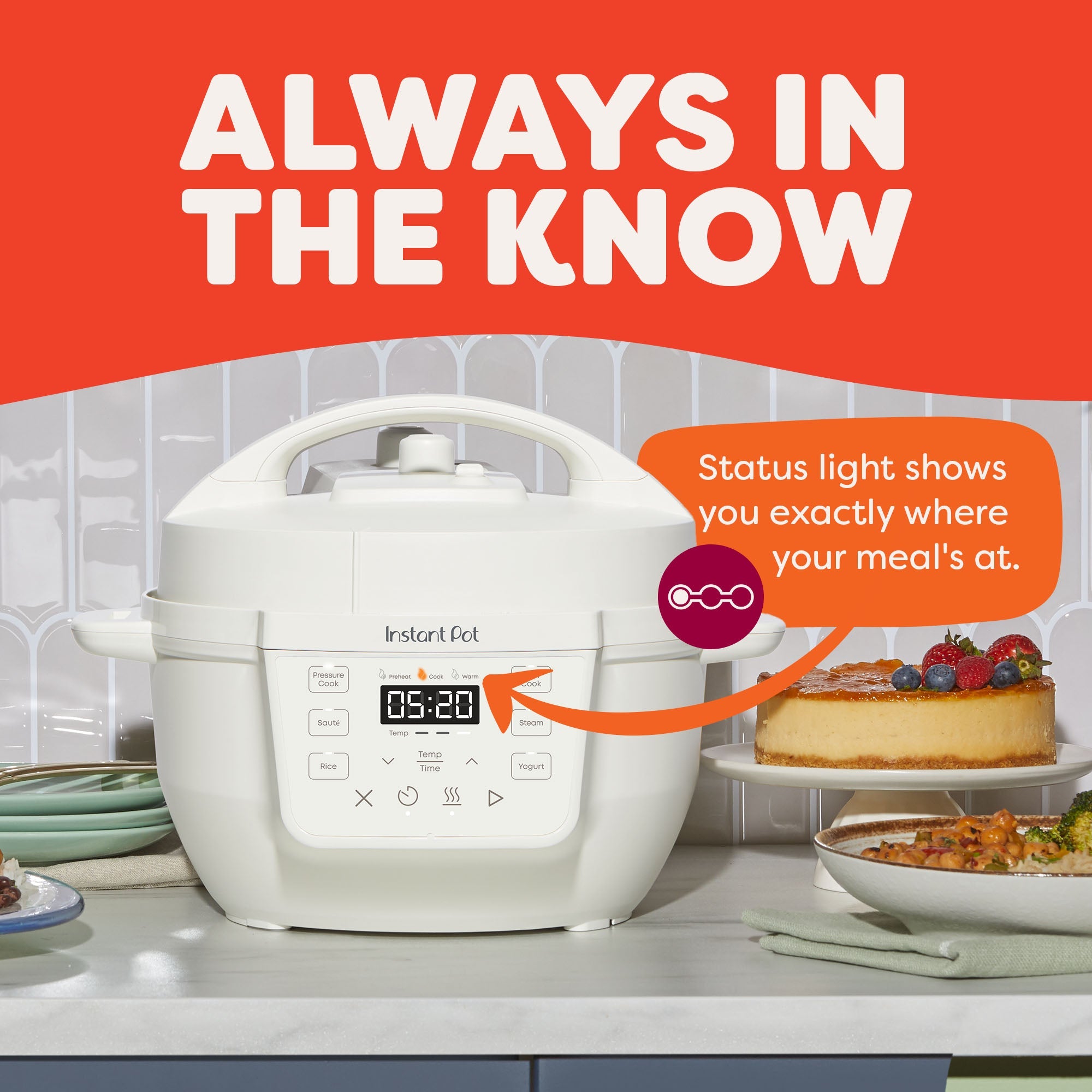 Instant Pot 4QT RIO? Mini Multi-Cooker, Sea Salt - Image 3