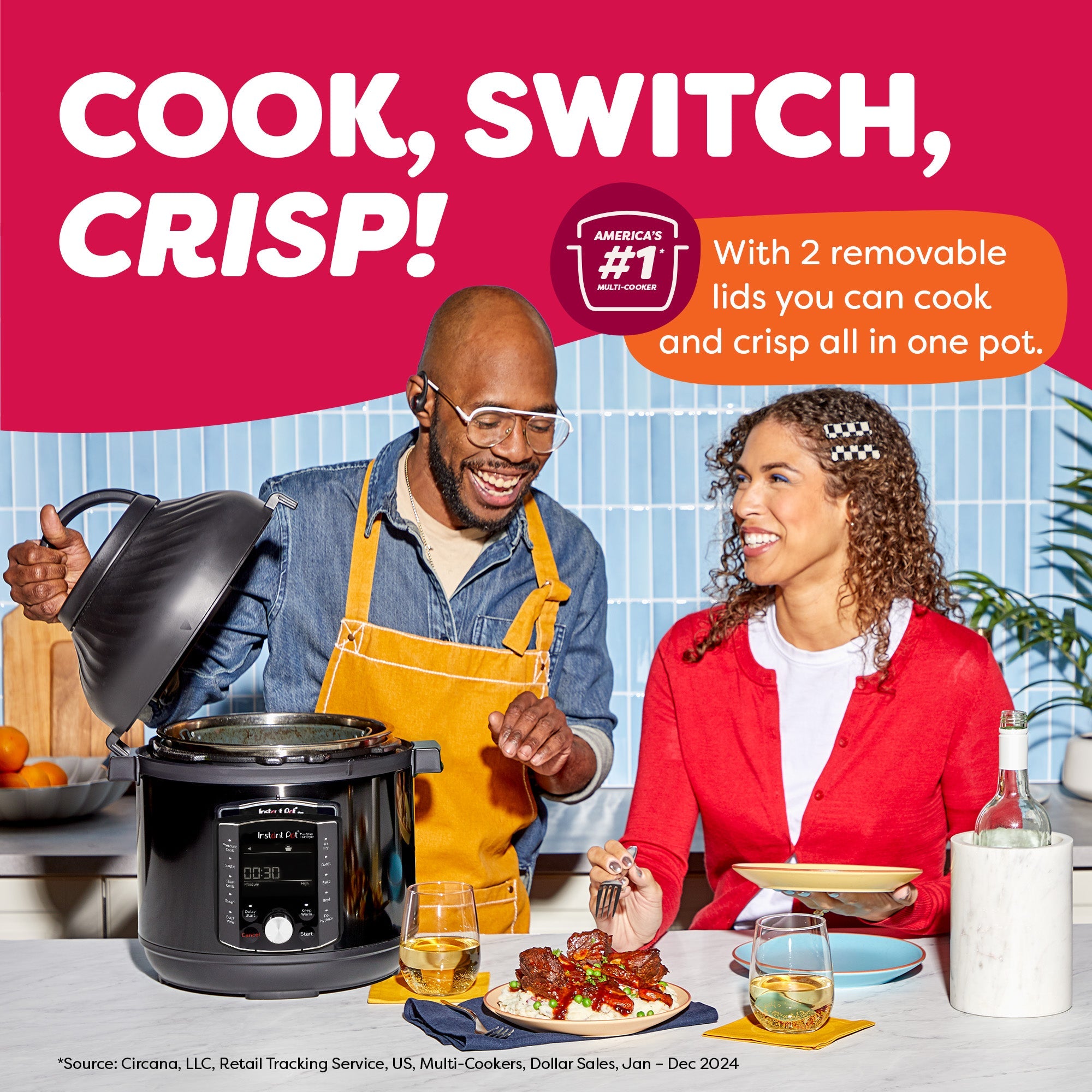 Instant Pot Pro? Crisp & Air Fryer 8QT Multi-Use Pressure Cooker and Air Fryer - Image 3