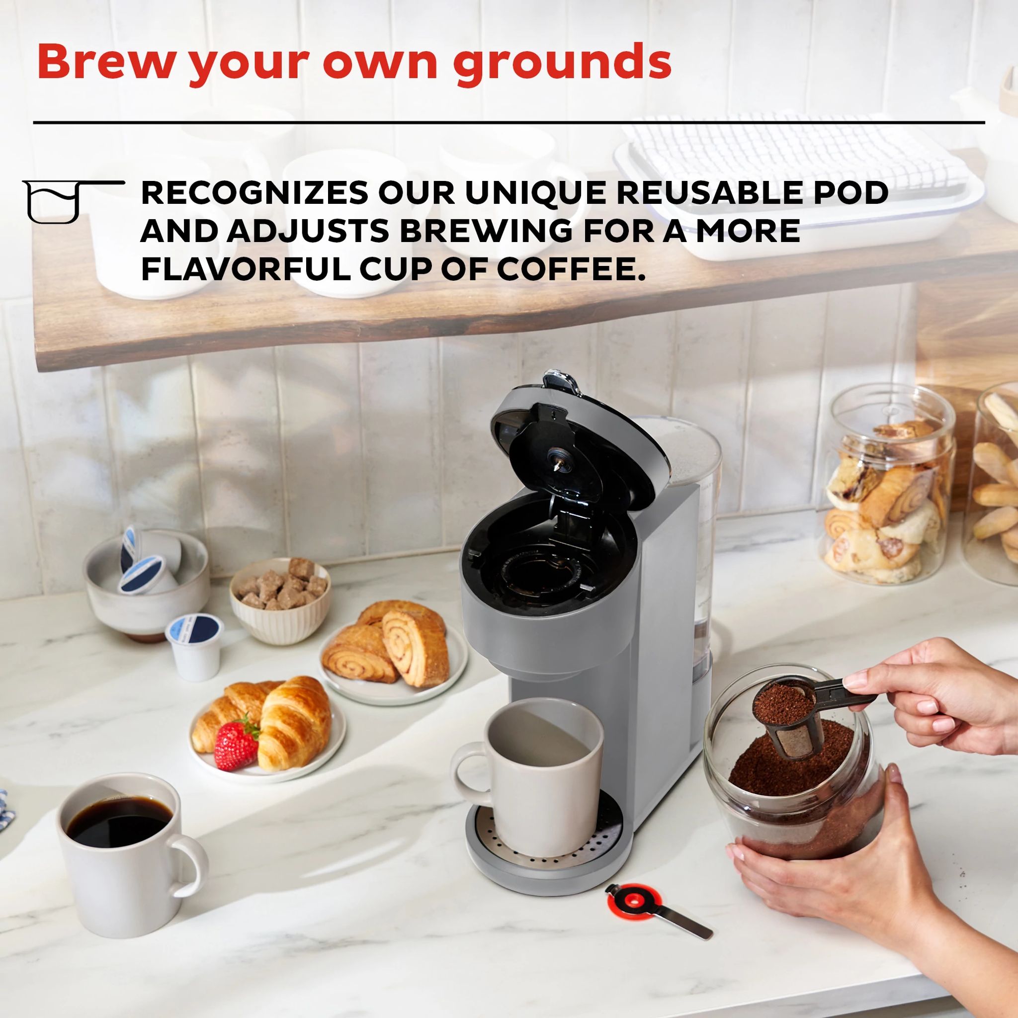 Instant Pot Solo? Single Serve Coffee Maker, Gray - Image 5
