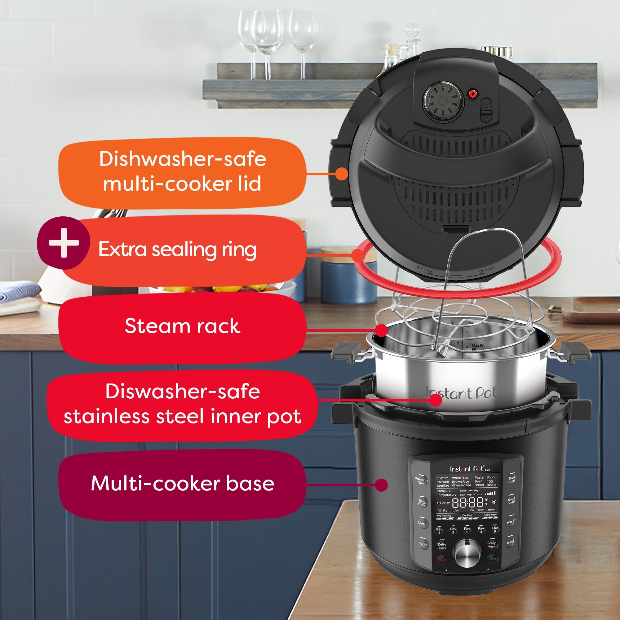 Instant Pot Pro? 6QT Multi-Use Pressure Cooker - Image 4