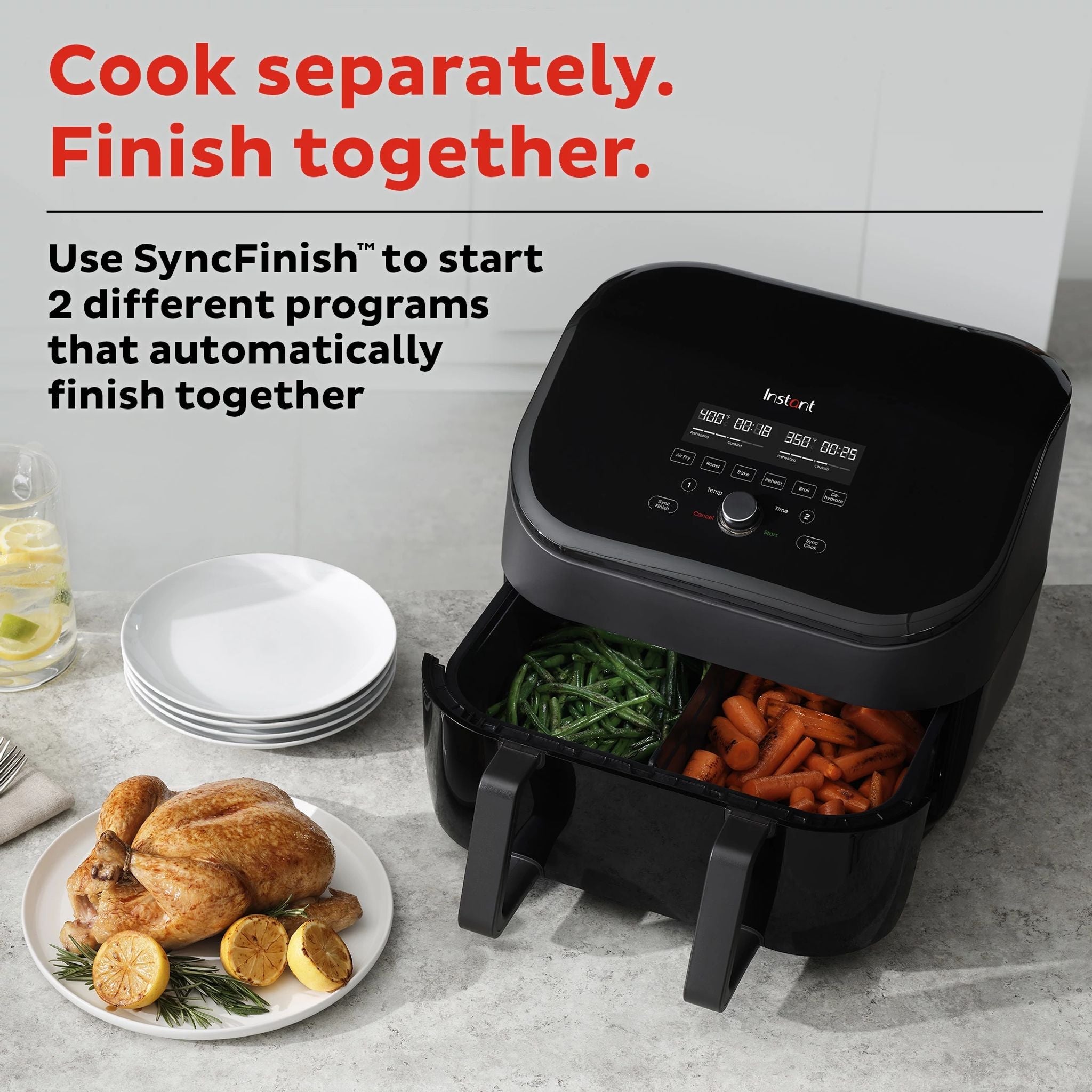 Instant Pot 9QT VORTEX? Air Fryer with VersaZone? Technology - Image 6