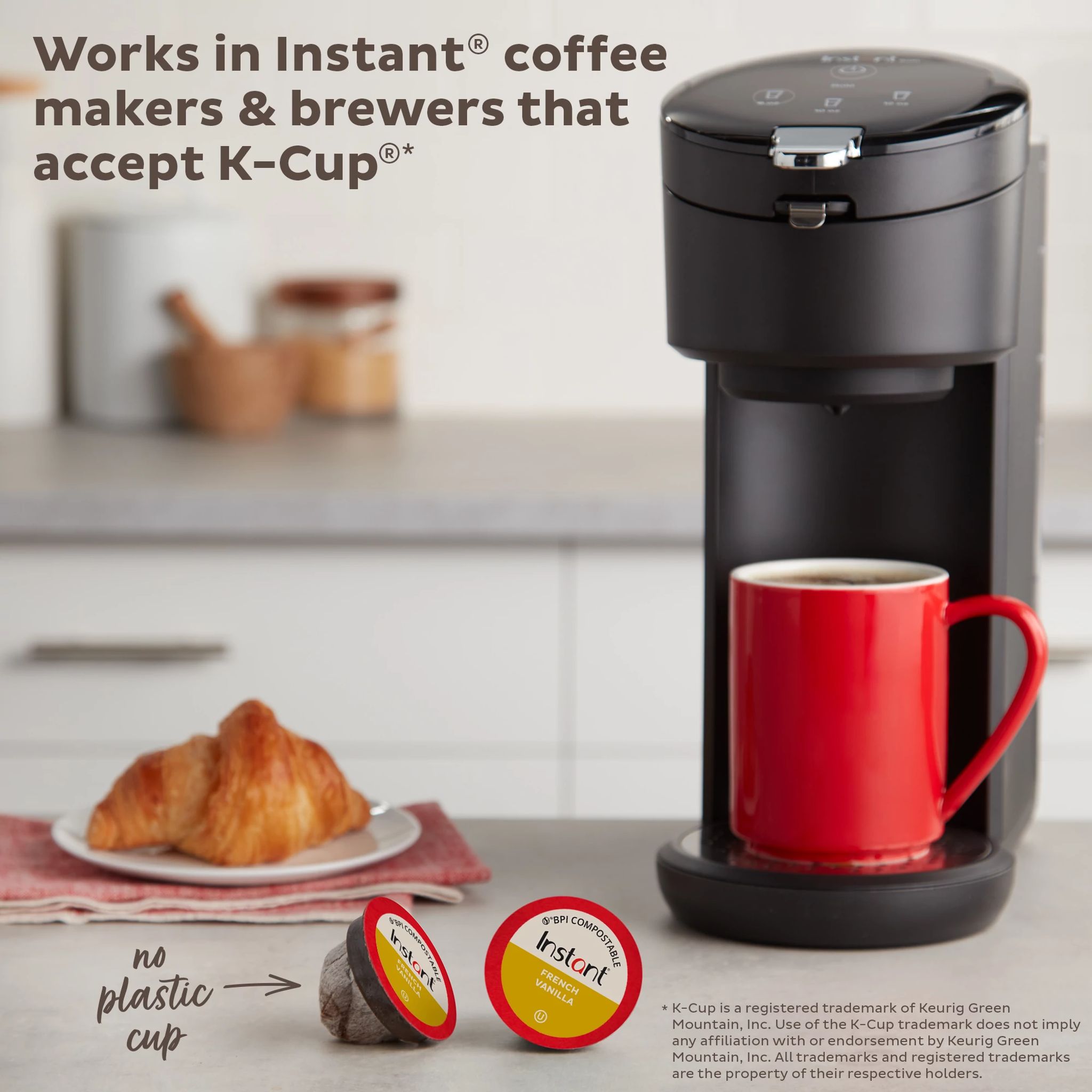 Instant Pot Compostable Coffee Pods, French Vanilla, Light Roast, 30 pods - Image 2