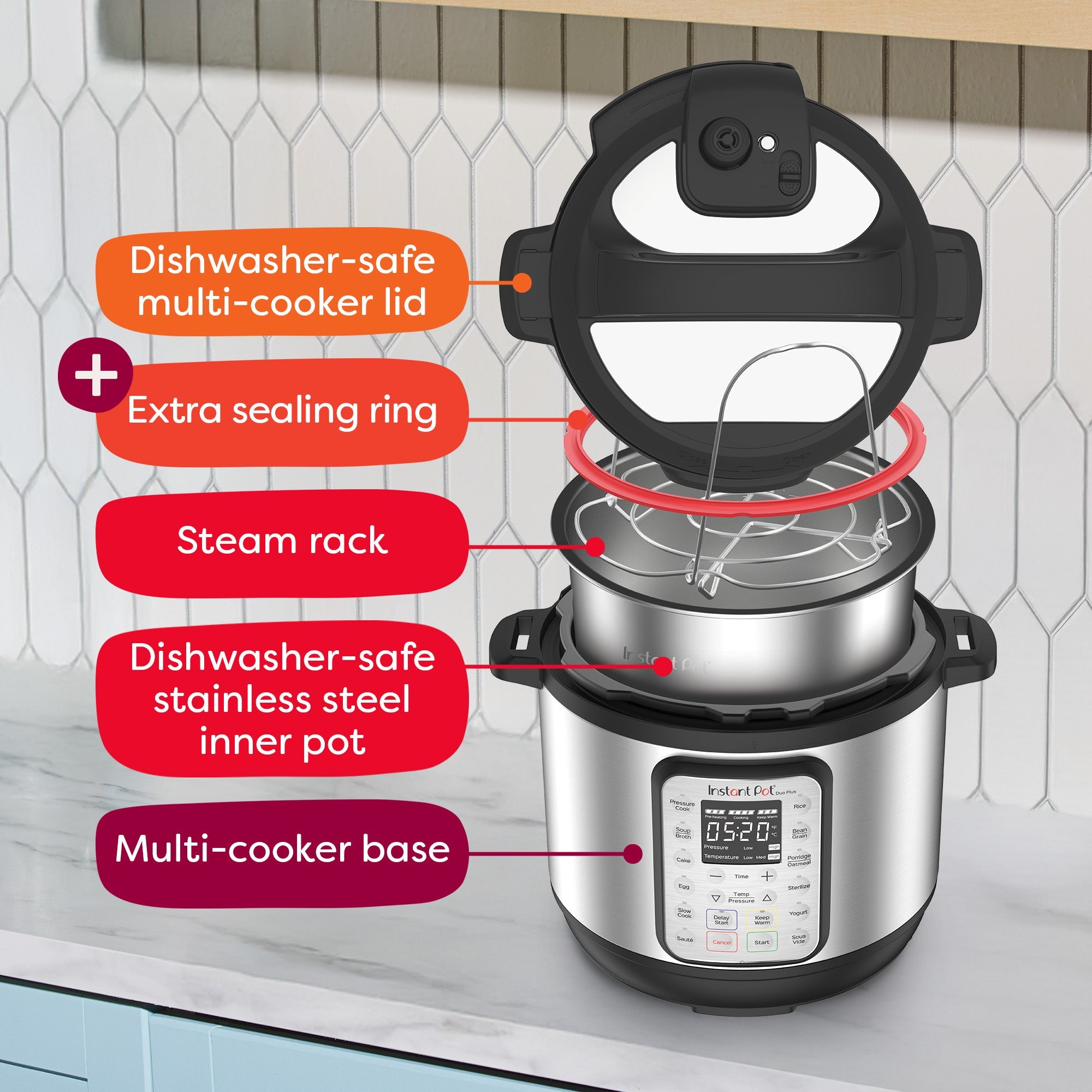 Instant Pot DUO? Plus 6QT Multi-Use Pressure Cooker, V3 - Image 7