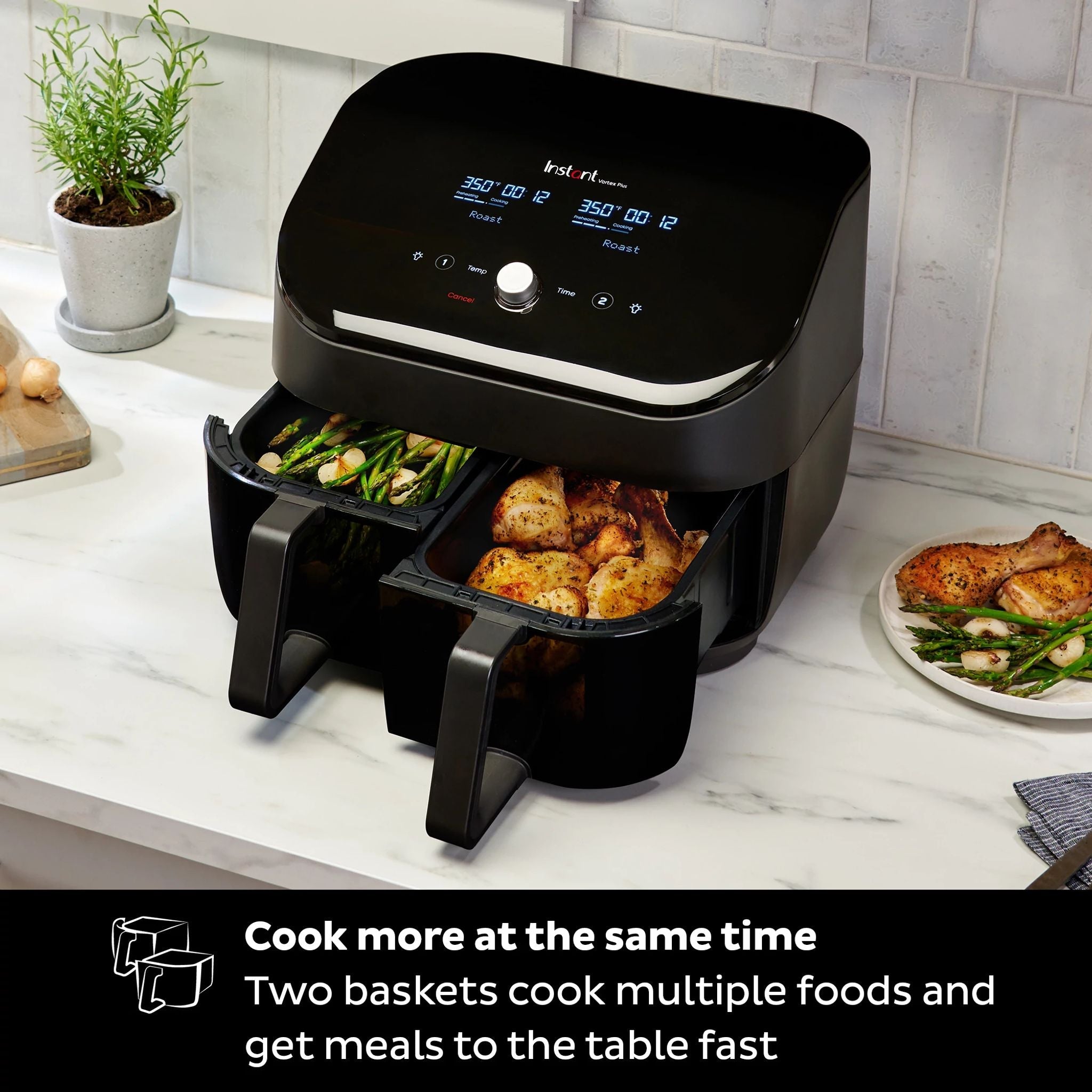 Instant Pot Vortex? Plus Dual Black 8QT Air Fryer with ClearCook - Image 7