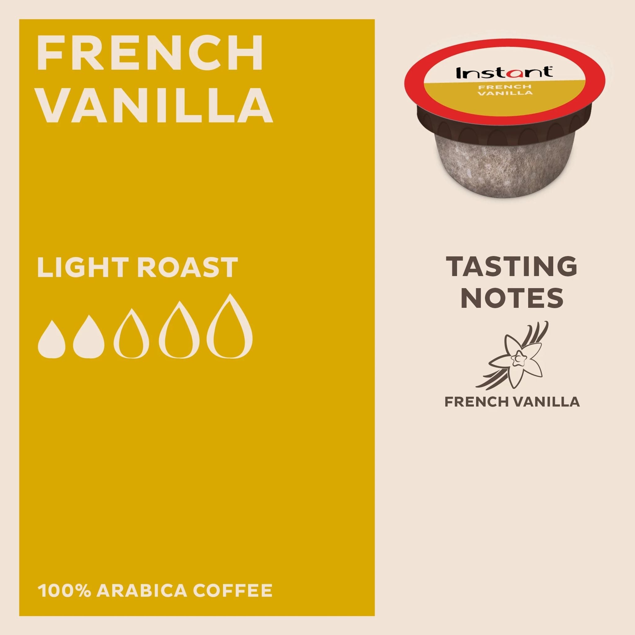 Instant Pot Compostable Coffee Pods, French Vanilla, Light Roast, 30 pods - Image 7