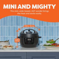 Alternative view of Instant Pot 4QT RIO? Mini Multi-Cooker, Black