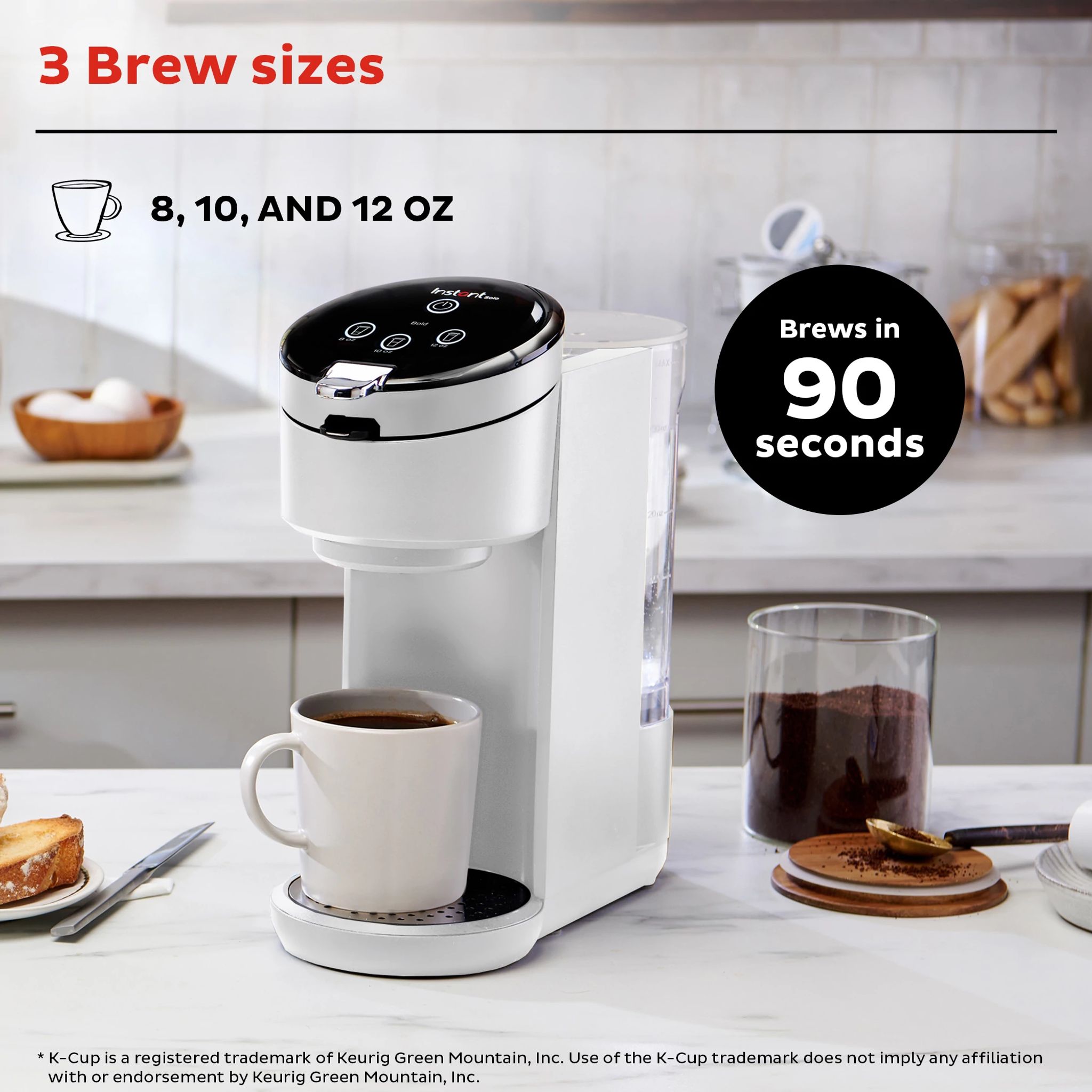 Instant Pot Solo? Single Serve Coffee Maker, White - Image 6