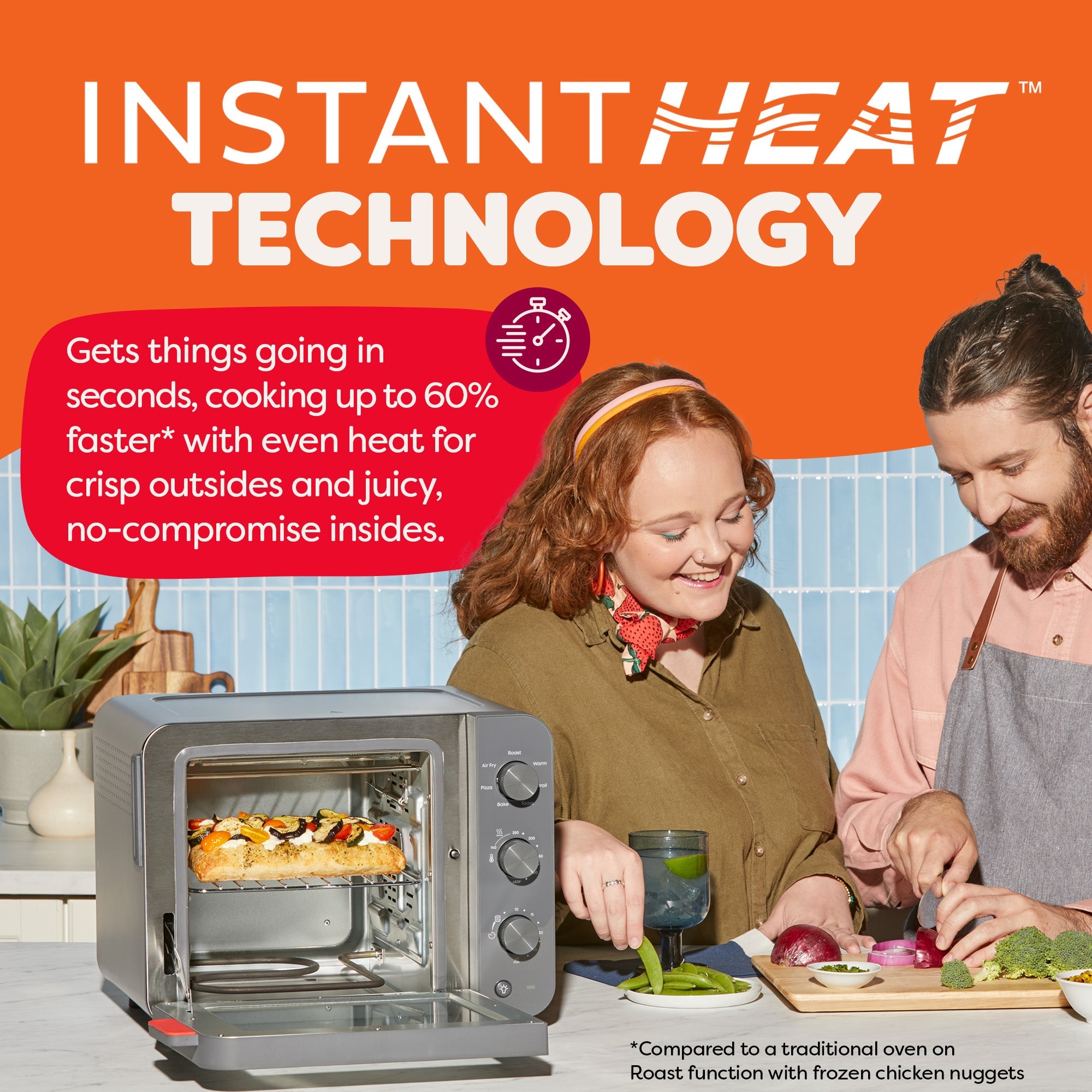Instant Pot 4-Slice InstantHeat? Mini Air Fryer Toaster Oven, Truffle - Image 2