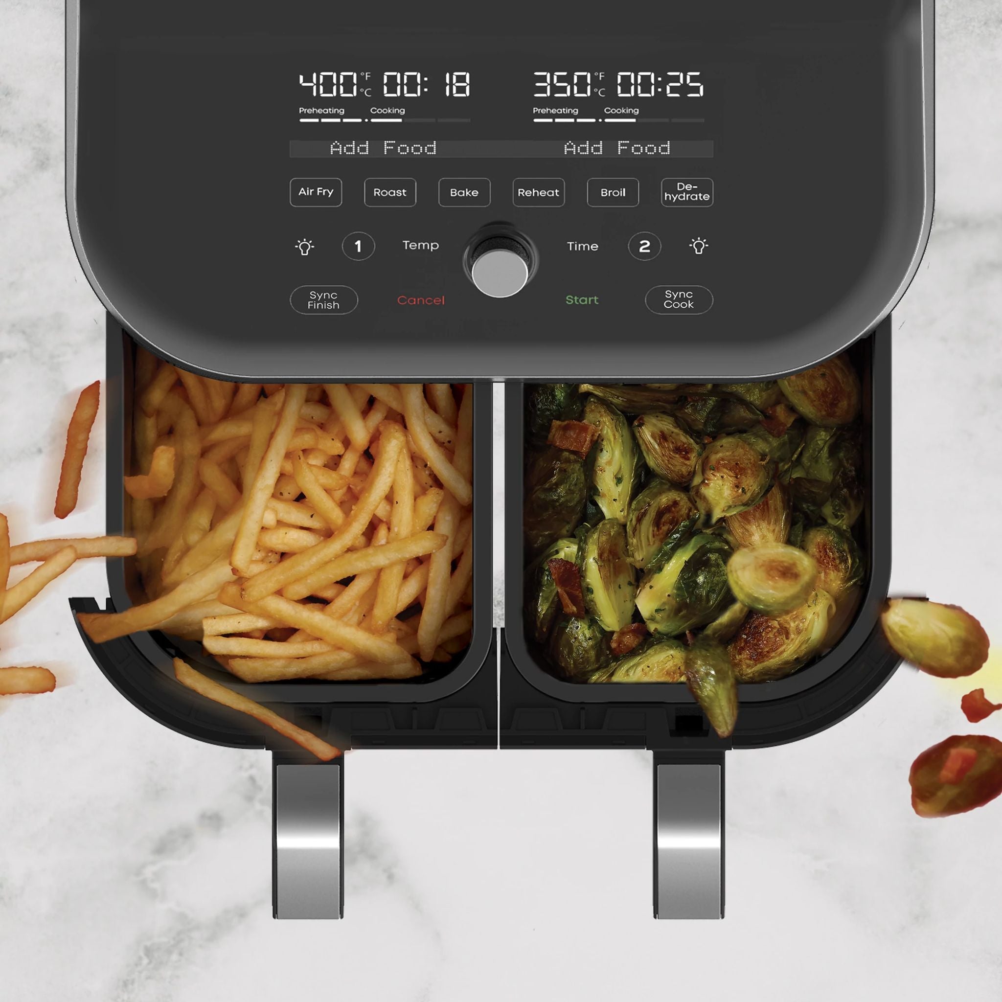 Instant Pot Vortex? Plus Dual 8QT Stainless Steel Air Fryer with ClearCook - Image 3