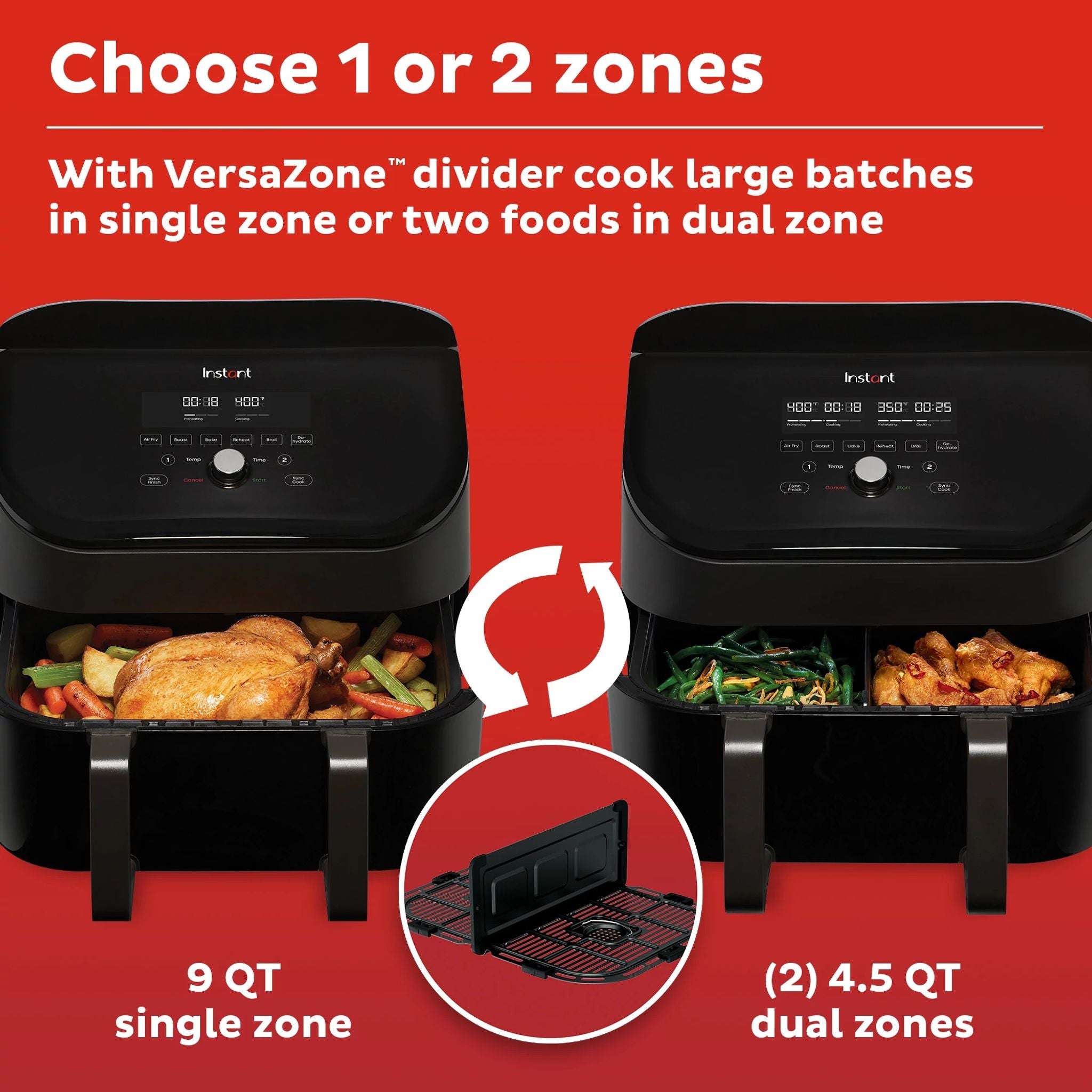 Instant Pot 9QT VORTEX? Air Fryer with VersaZone? Technology - Image 5