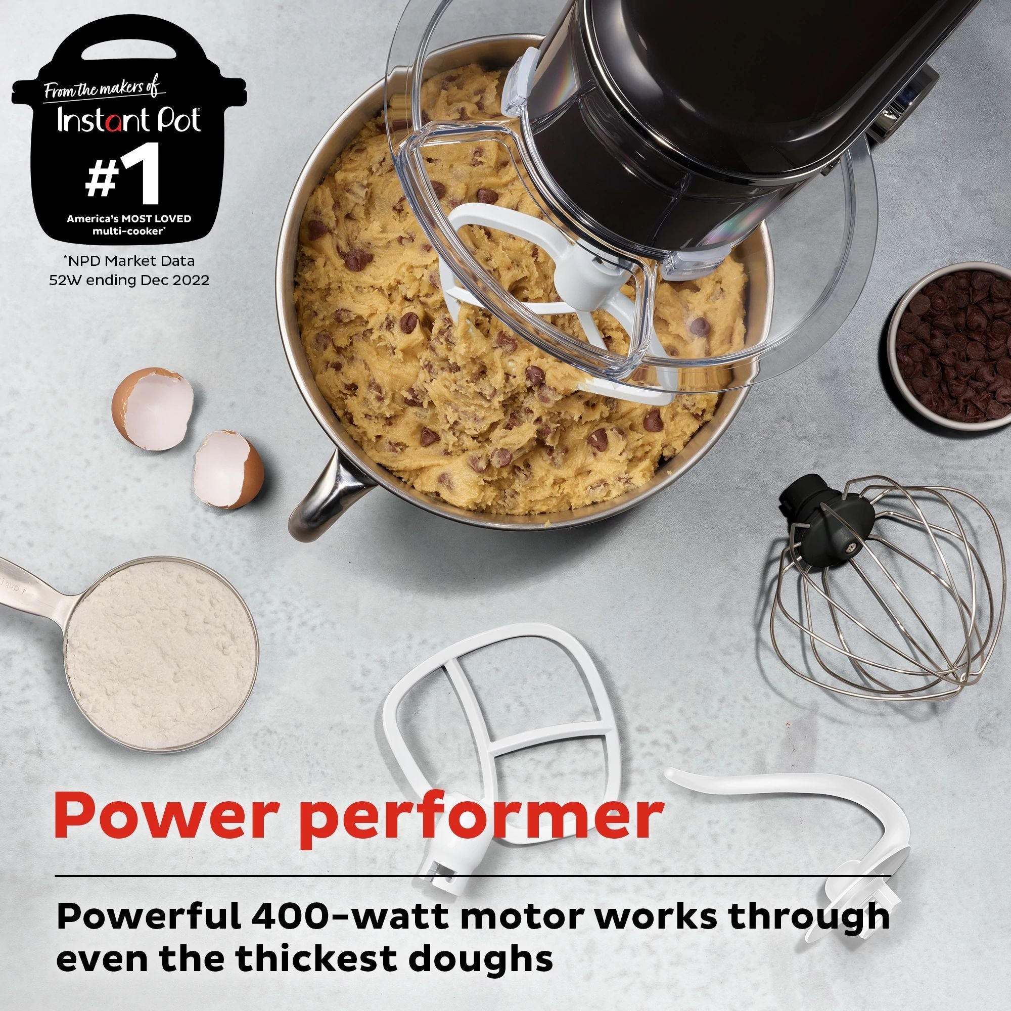Instant Pot 6.3QT Stand Mixer, Black - Image 3