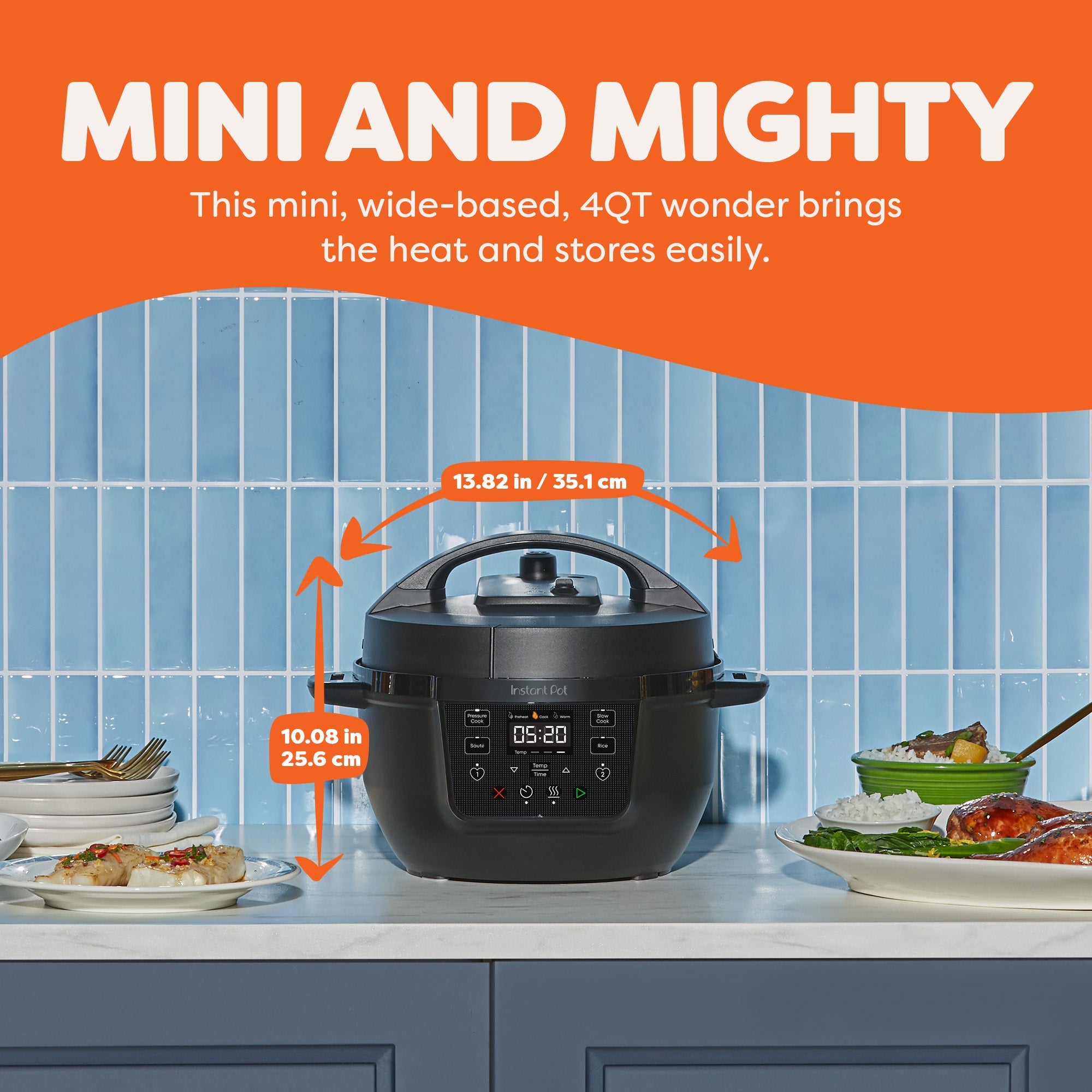 Instant Pot 4QT RIO? Mini Chef Series Multi-Cooker, Black - Image 2