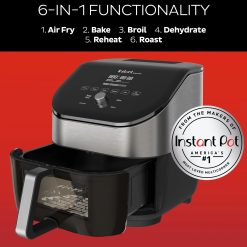 Alternative view of Vortex® Plus 6QT Stainless Steel Air Fryer with ClearCook and OdorErase