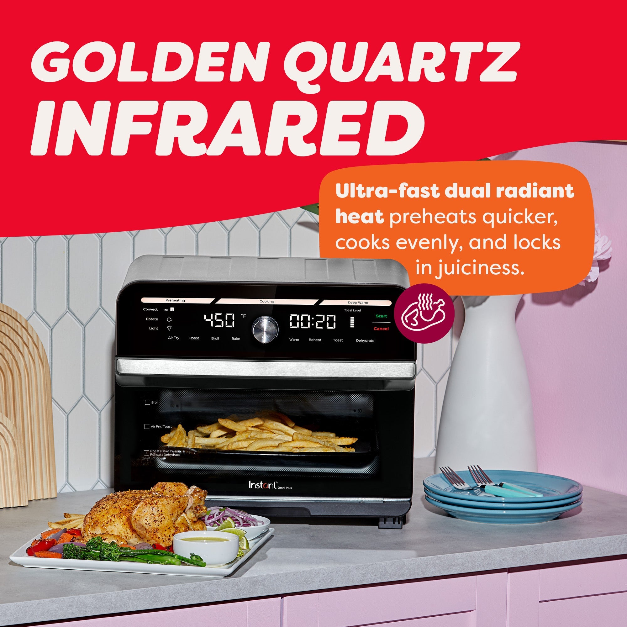 Instant Pot Instant Pot? Omni? Plus 18L 10-in-1 Air Fryer Toaster Oven - Image 3