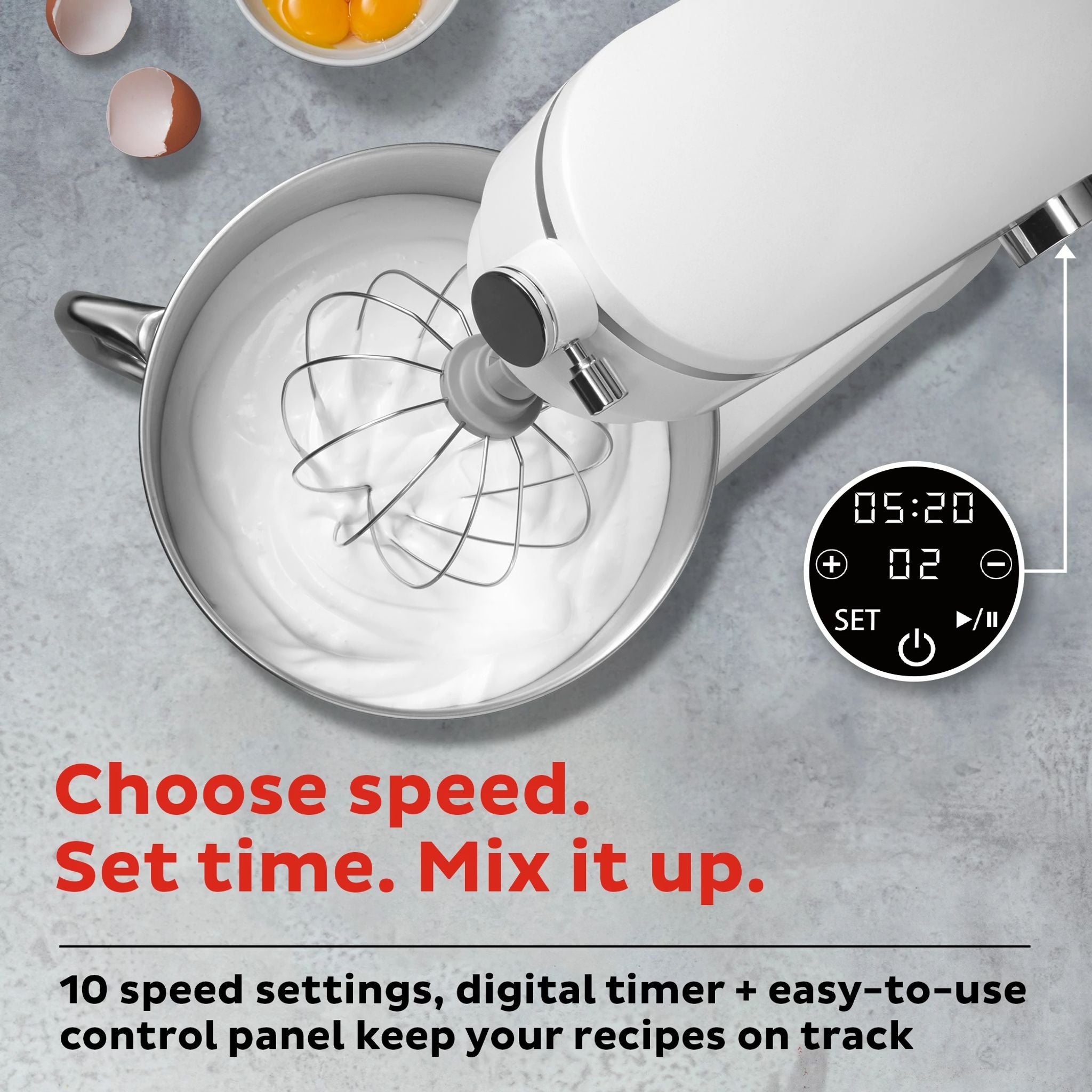 Instant Pot 7.4QT Stand Mixer Pro Series, Pearl White - Image 5