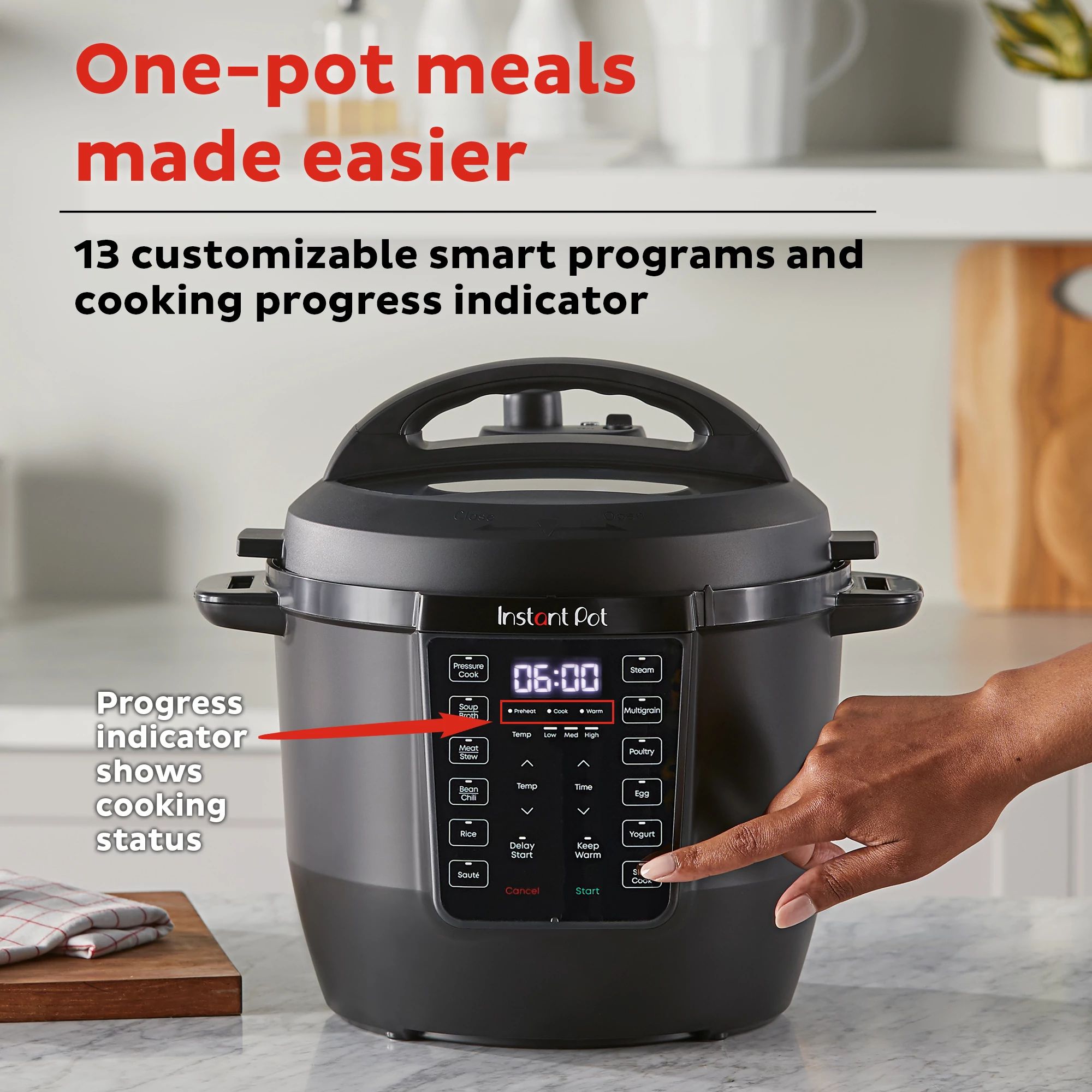 Instant Pot 6QT RIO? 7-in-1 Multi-Cooker, Black - Image 3