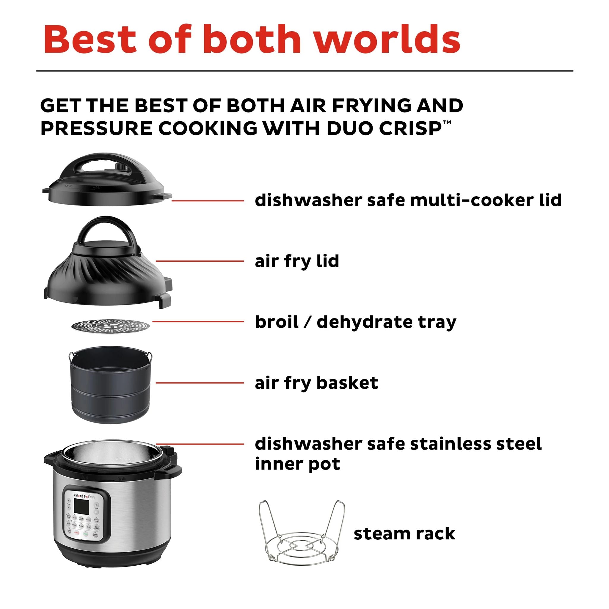 Instant Pot Duo? Crisp? + Air Fryer 8QT Multi-Use Pressure Cooker - Image 6