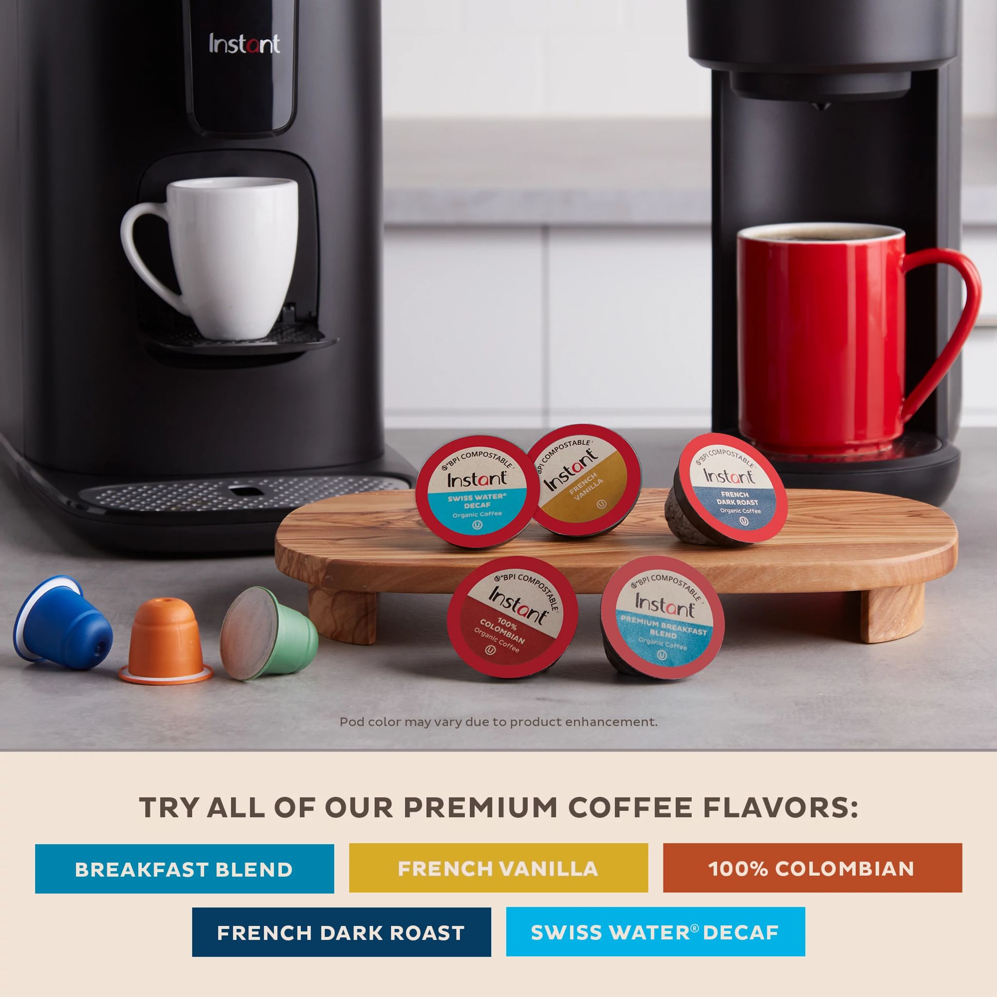 Instant Pot Compostable Coffee Pods, French Vanilla, Light Roast, 30 pods - Image 6